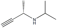 [S,(-)]-N-Isopropyl-1-methyl-2-propyne-1-amine Struktur