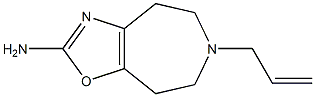 6-Allyl-2-amino-5,6,7,8-tetrahydro-4H-oxazolo[4,5-d]azepine Struktur