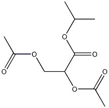 (-)-2-O,3-O-Diacetyl-L-glyceric acid isopropyl ester Struktur