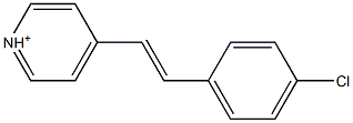 4-[(E)-2-(4-Chlorophenyl)ethenyl]pyridinium Struktur