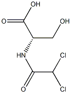 (S)-2-[(Dichloroacetyl)amino]-3-hydroxypropanoic acid Struktur