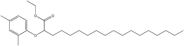 2-(2,4-Dimethylphenoxy)stearic acid ethyl ester Struktur