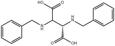 2,3-Bis(benzylamino)butanedioic acid Struktur