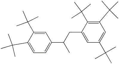 1-(2,3,5-Tri-tert-butylphenyl)-2-(3,4-di-tert-butylphenyl)propane Struktur