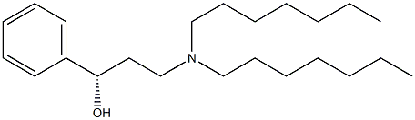 (1S)-3-(Diheptylamino)-1-phenylpropan-1-ol Struktur