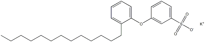 3-(2-Tridecylphenoxy)benzenesulfonic acid potassium salt Struktur