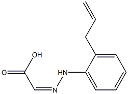 (Z)-(2-Allylphenyl)hydrazonoacetic acid Struktur