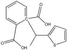 (-)-Phthalic acid hydrogen 1-[(S)-1-(2-thienyl)ethyl] ester Struktur