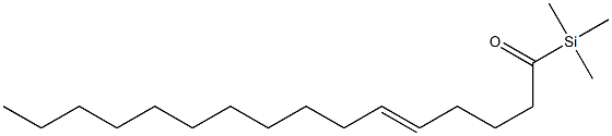 Trimethyl[(E)-5-hexadecenoyl]silane Struktur