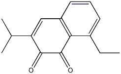 8-Ethyl-3-isopropyl-1,2-naphthoquinone Struktur