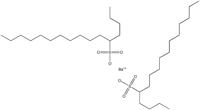 Bis(hexadecane-5-sulfonic acid)barium salt Struktur