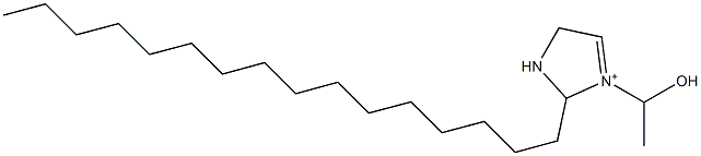 2-Hexadecyl-1-(1-hydroxyethyl)-3,4-dihydro-2H-imidazol-1-ium Struktur