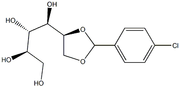 5-O,6-O-(4-Chlorobenzylidene)-L-glucitol Struktur