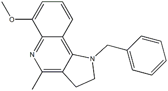 1-Benzyl-4-methyl-6-methoxy-2,3-dihydro-1H-pyrrolo[3,2-c]quinoline Struktur