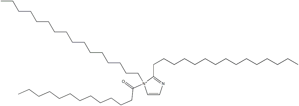 1-Hexadecyl-1-tridecanoyl-2-pentadecyl-1H-imidazol-1-ium Struktur