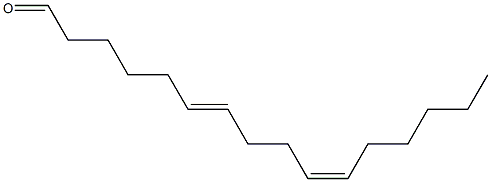 (6E,10Z)-6,10-Hexadecadienal Struktur