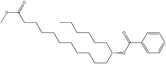 [S,(+)]-12-Benzoyloxystearic acid methyl ester Struktur