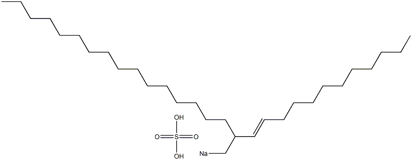 Sulfuric acid 2-(1-dodecenyl)octadecyl=sodium ester salt Struktur