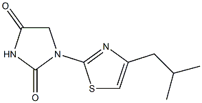 1-(4-Isobutyl-2-thiazolyl)hydantoin Struktur