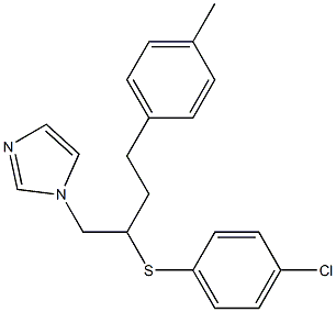 1-[4-(4-Methylphenyl)-2-[(4-chlorophenyl)thio]butyl]-1H-imidazole Struktur