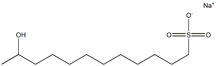 11-Hydroxydodecane-1-sulfonic acid sodium salt Struktur