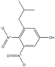 5-Isobutyl-3,4-dinitrophenol Struktur