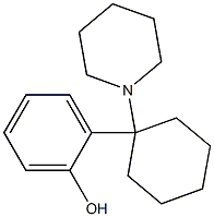 1-(Piperidin-1-yl)-1-(2-hydroxyphenyl)cyclohexane Struktur