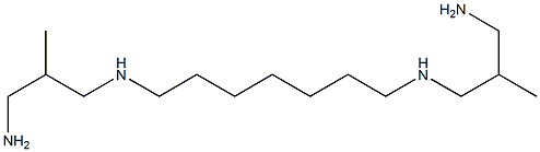 N,N''-(1,7-Heptanediyl)bis(2-methylpropane-1,3-diamine) Struktur