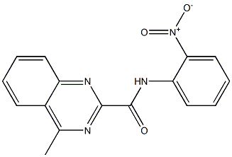 N-(2-Nitrophenyl)-4-methylquinazoline-2-carboxamide Struktur