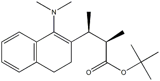 (2R,3S)-3-[[1-(Dimethylamino)-3,4-dihydronaphthalen]-2-yl]-2-methylbutyric acid tert-butyl ester Struktur