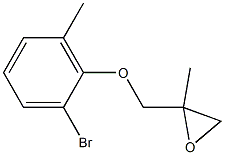 2-Bromo-6-methylphenyl 2-methylglycidyl ether Struktur