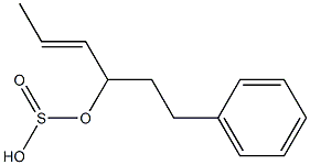 Sulfurous acid (2-phenylethyl)[(E)-2-butenyl] ester Struktur