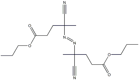 4,4'-Azobis(4-cyanovaleric acid)dipropyl ester Struktur