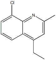 8-Chloro-4-ethyl-2-methylquinoline Struktur