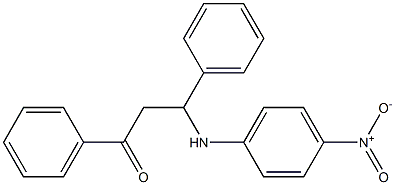 1,3-Diphenyl-3-(4-nitrophenylamino)-1-propanone Struktur