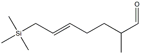 (E)-2-Methyl-7-(trimethylsilyl)-5-heptenal Struktur