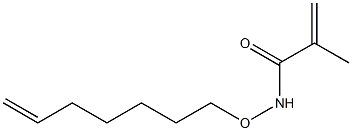 N-(6-Heptenyloxy)methacrylamide Struktur