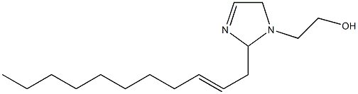 2-(2-Undecenyl)-3-imidazoline-1-ethanol Struktur