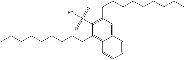 1,3-Dinonyl-2-naphthalenesulfonic acid Struktur