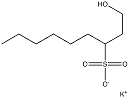 1-Hydroxynonane-3-sulfonic acid potassium salt Struktur