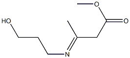 3-[(3-Hydroxypropyl)imino]butyric acid methyl ester Struktur