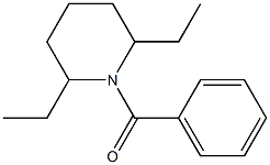 1-Benzoyl-2,6-diethylpiperidine Struktur