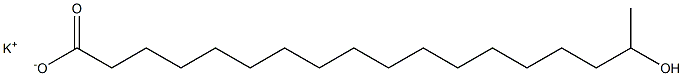 17-Hydroxystearic acid potassium salt Struktur