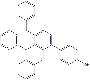 4-(2,3,4-Tribenzylphenyl)phenol Struktur