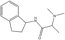 2-(Dimethylamino)-N-(indan-1-yl)propionamide Struktur