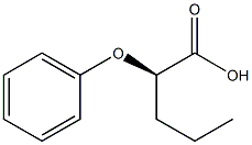 [R,(+)]-2-Phenoxyvaleric acid Struktur