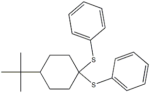 1,1-Bis(phenylthio)-4-(tert-butyl)cyclohexane Struktur