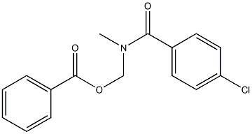 Benzoic acid [[4-chlorobenzoyl](methyl)amino]methyl ester Struktur