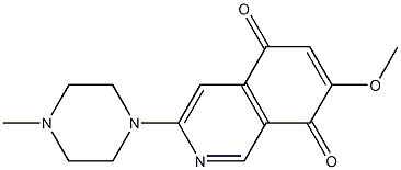 7-Methoxy-3-(4-methylpiperazin-1-yl)isoquinoline-5,8-dione Struktur