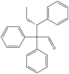 [R,(-)]-2,2,3-Triphenylvaleraldehyde Struktur